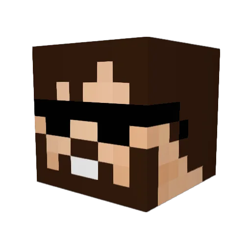 DuhlmKiller Minecraft avatar head, 3D render