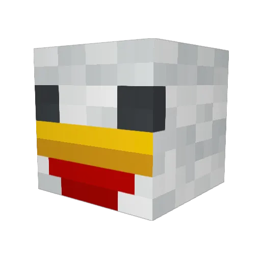 Duhn123 Minecraft avatar head, 3D render
