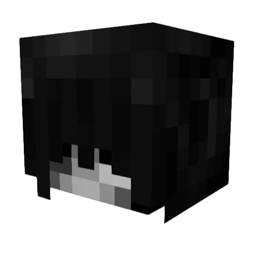 DuhulFulgerului Minecraft avatar head, 3D render
