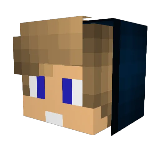 DuiZZZy Minecraft avatar head, 3D render