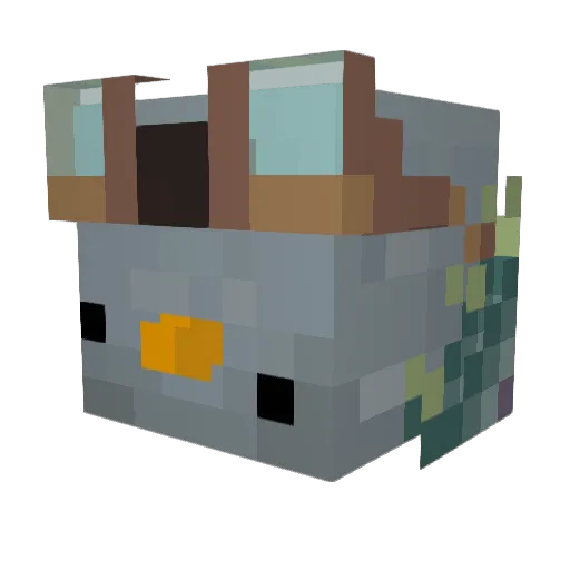 Duife Minecraft avatar head, 3D render