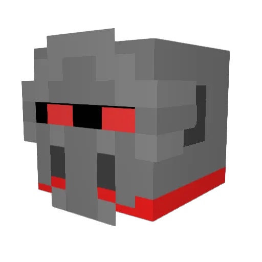 Duillach Minecraft avatar head, 3D render
