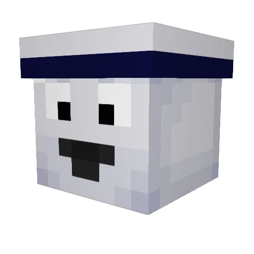 Duino66 Minecraft avatar head, 3D render