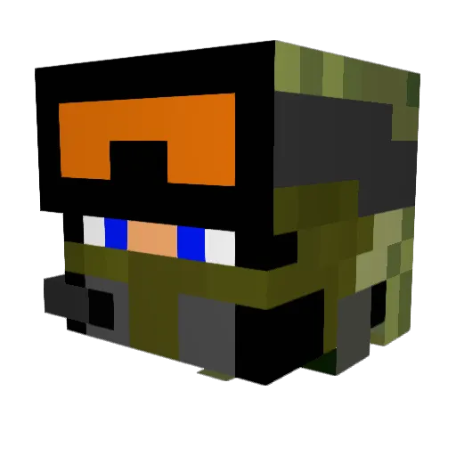 Duintje88 Minecraft avatar head, 3D render