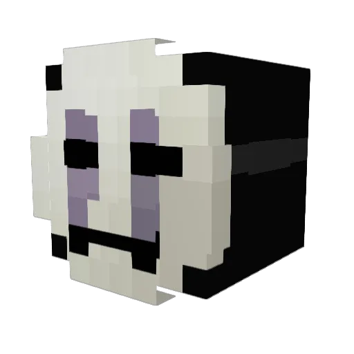Dujac Minecraft avatar head, 3D render