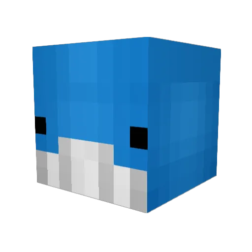 Duk01 Minecraft avatar head, 3D render