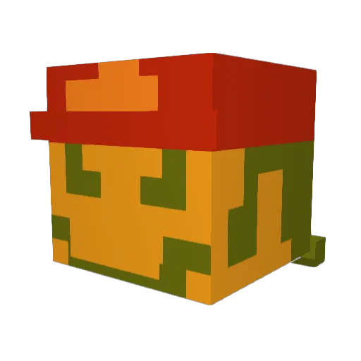 Duk_TheNonFunny Minecraft avatar head, 3D render