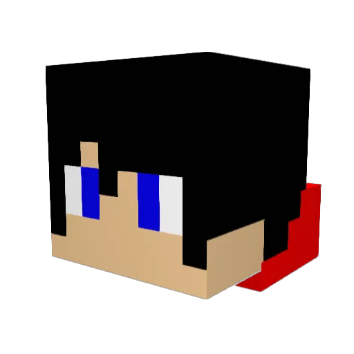 Duke0016 Minecraft avatar head, 3D render