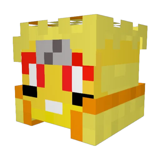 Duke1495 Minecraft avatar head, 3D render
