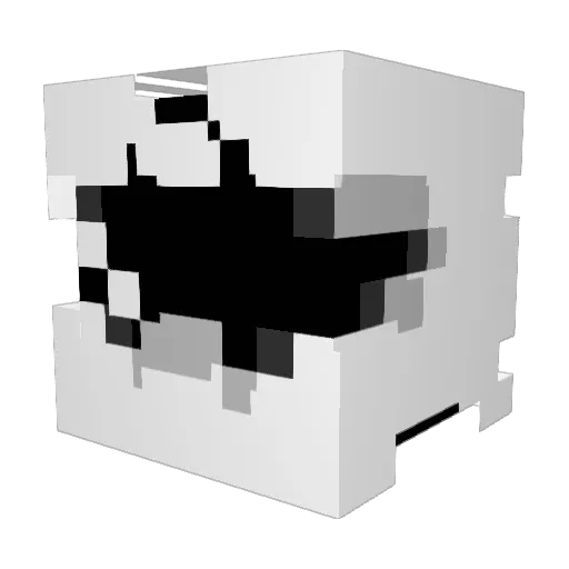 Duke20 Minecraft avatar head, 3D render
