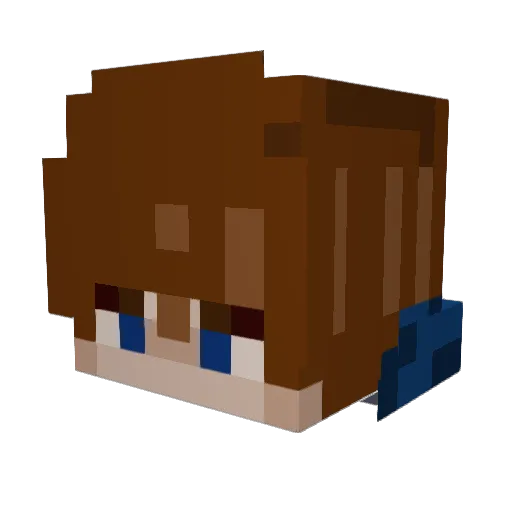 DukeAbigor Minecraft avatar head, 3D render