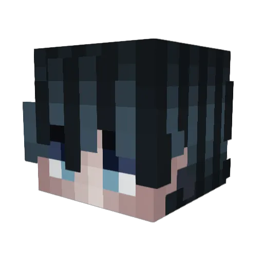 DukeFontana Minecraft avatar head, 3D render
