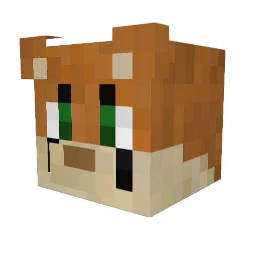 DukeLuke_ Minecraft avatar head, 3D render