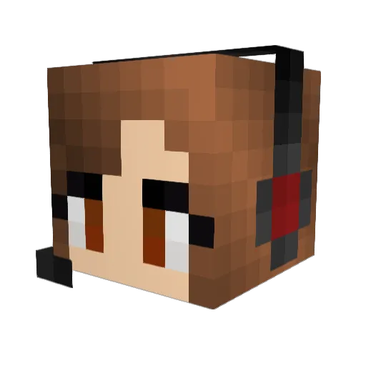 DukeNouckem Minecraft avatar head, 3D render