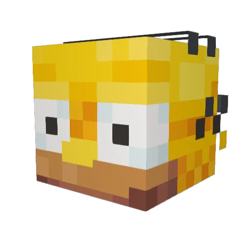 DukeOfFart Minecraft avatar head, 3D render