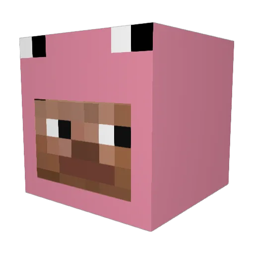 DukePootington Minecraft avatar head, 3D render