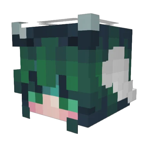 DukeScepter Minecraft avatar head, 3D render