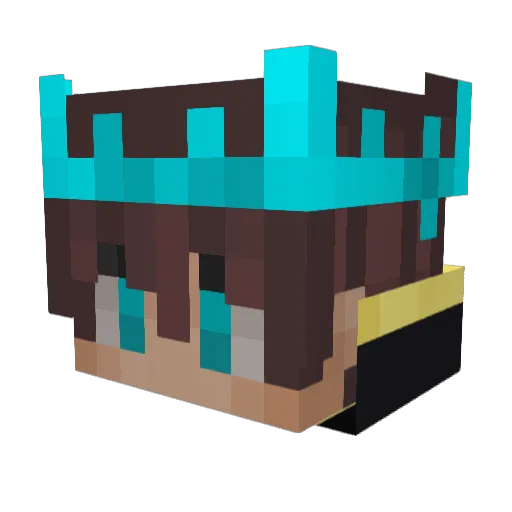 DukeSoulEater Minecraft avatar head, 3D render