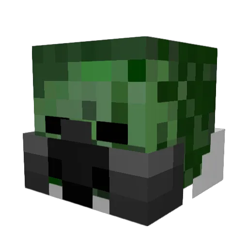 Duke_Boys_197 Minecraft avatar head, 3D render