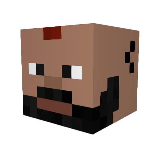 Duke_Krul Minecraft avatar head, 3D render