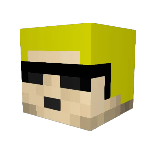 Duke_Ookem Minecraft avatar head, 3D render