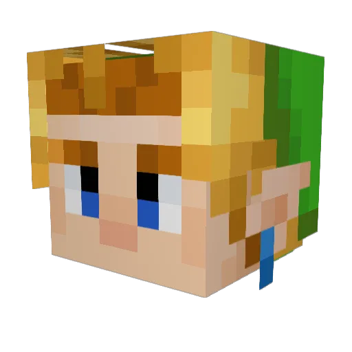 Duke_Silver14 Minecraft avatar head, 3D render