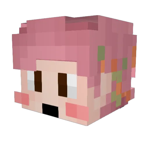 Duke_da_dog Minecraft avatar head, 3D render