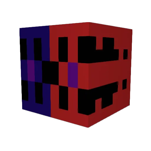 Dukeium Minecraft avatar head, 3D render