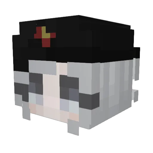 Dukestyn Minecraft avatar head, 3D render