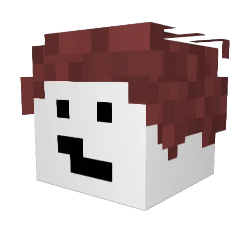 Dukkurone Minecraft avatar head, 3D render