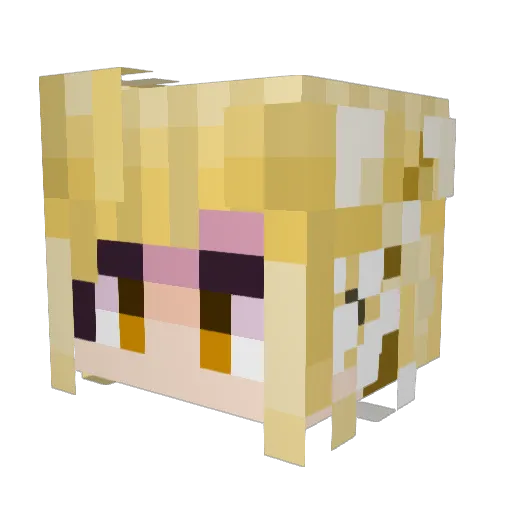 Duklaprague Minecraft avatar head, 3D render
