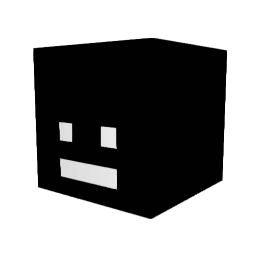 Dukok Minecraft avatar head, 3D render