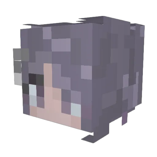 DulceMizudori Minecraft avatar head, 3D render