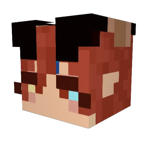 Dulce_Dragonesa Minecraft avatar head, 3D render