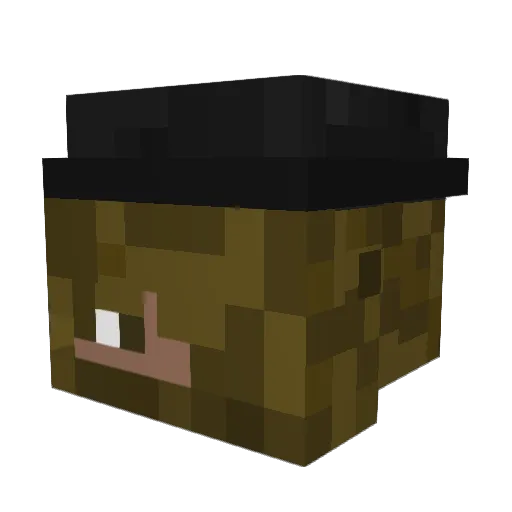 DuleHill Minecraft avatar head, 3D render