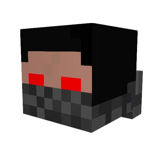 Dulendri Minecraft avatar head, 3D render