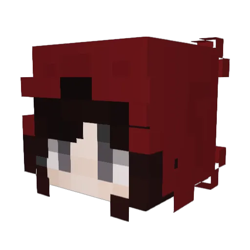 DullSMASHER Minecraft avatar head, 3D render