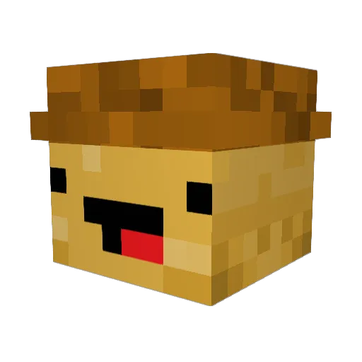 Dullie2008 Minecraft avatar head, 3D render