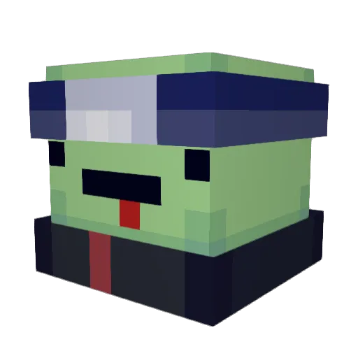 DullishCrane272 Minecraft avatar head, 3D render