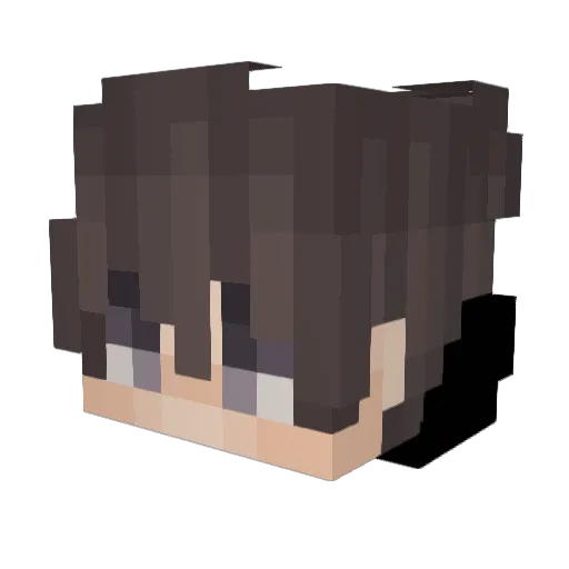 Dullyi Minecraft avatar head, 3D render