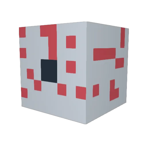 Duloth Minecraft avatar head, 3D render