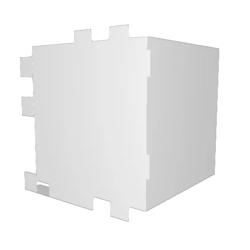 DumCatgirl Minecraft avatar head, 3D render