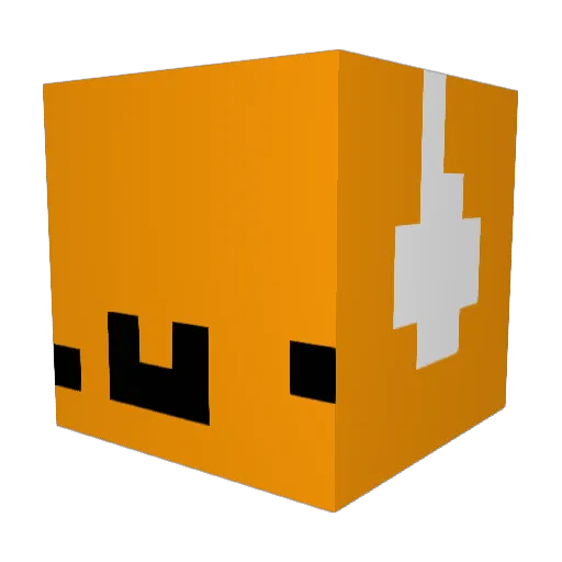 DumChris Minecraft avatar head, 3D render