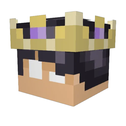DumDumNoof Minecraft avatar head, 3D render