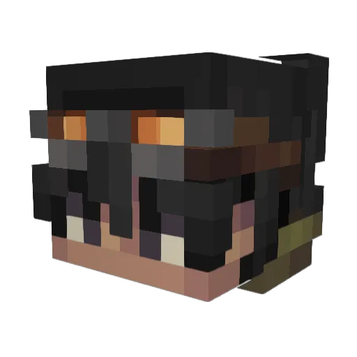 Dumb0hh Minecraft avatar head, 3D render