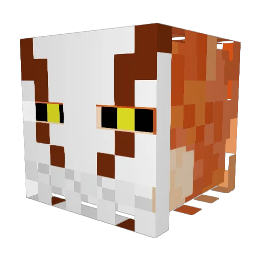 DumbDmm Minecraft avatar head, 3D render