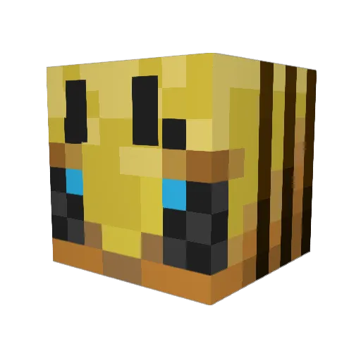 DumbDumbKing Minecraft avatar head, 3D render