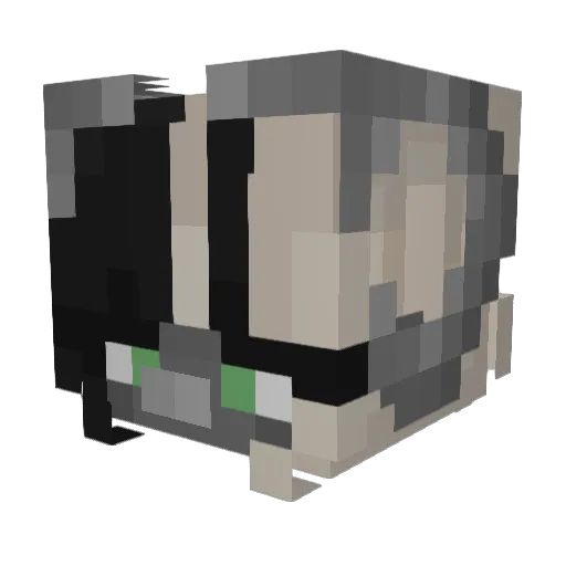 DumbLad Minecraft avatar head, 3D render