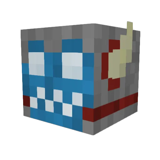 DumbNaer Minecraft avatar head, 3D render