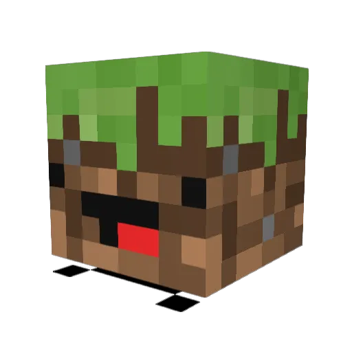 DumbPers0n Minecraft avatar head, 3D render